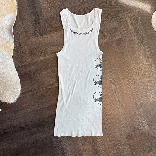 Chrome Hearts Love You Hearts Rib Tank - 1