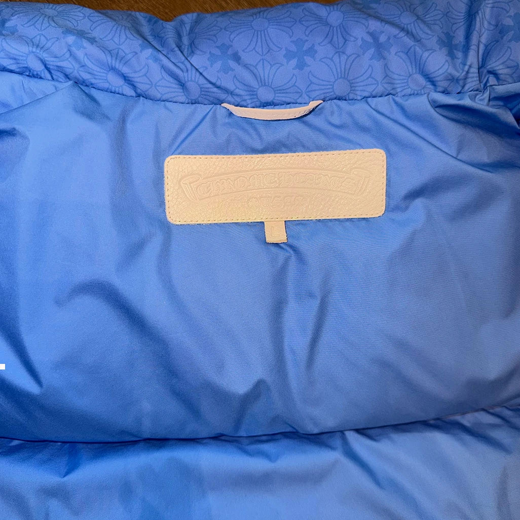 Chrome Hearts Marlowe Blue Puffer Jacket - 5