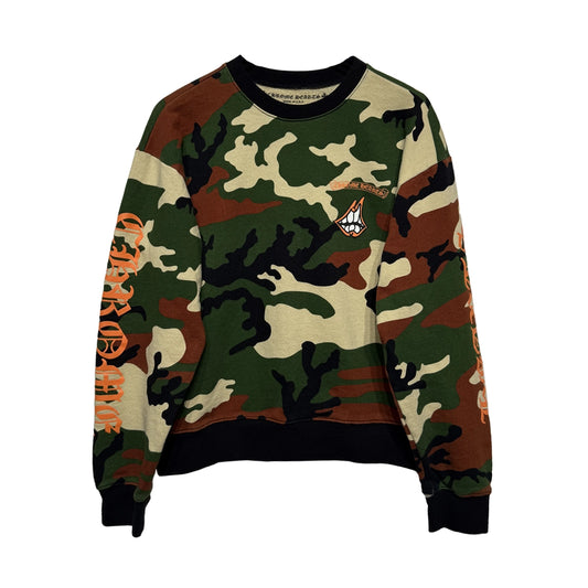 Chrome Hearts Matty Boy Camo Caution Crewneck - 1