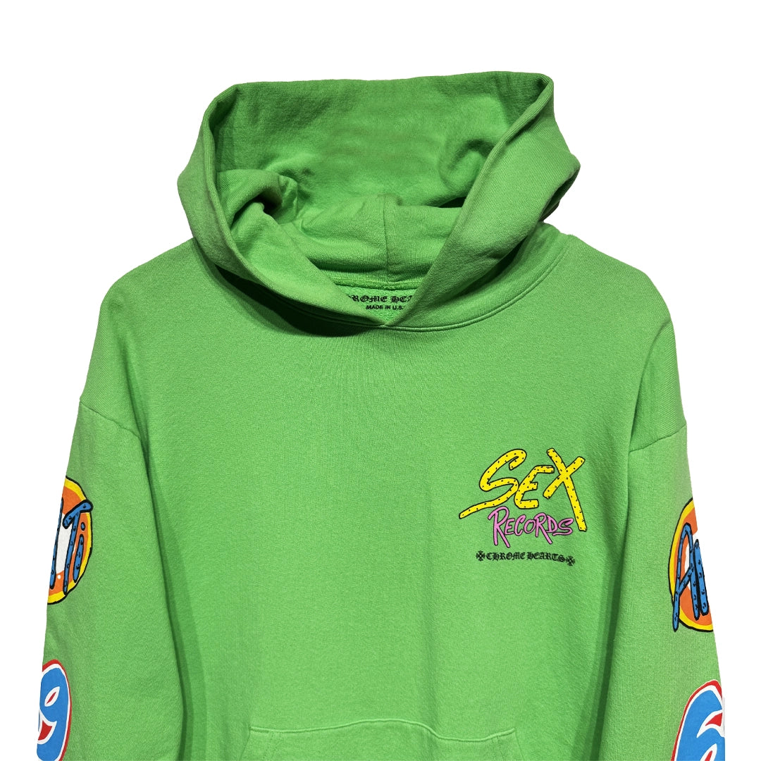 Chrome Hearts Matty Boy Green Sex Records Hoodie - 3