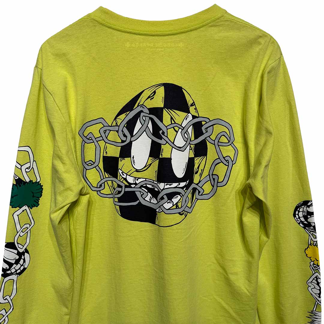 Chrome Hearts Matty Boy Link T-Shirt Lime Green - 2