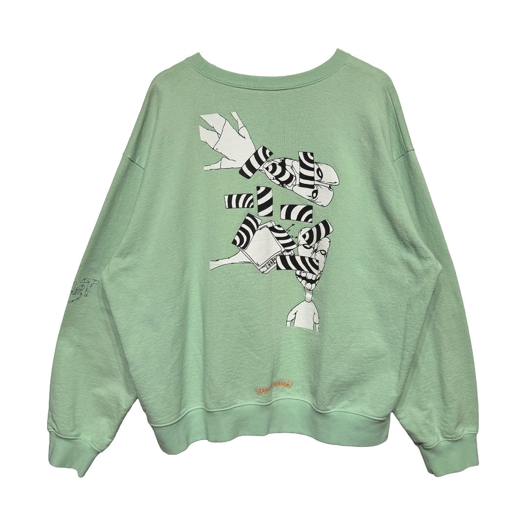 Chrome Hearts Matty Boy Lust Crewneck Seafoam - 1