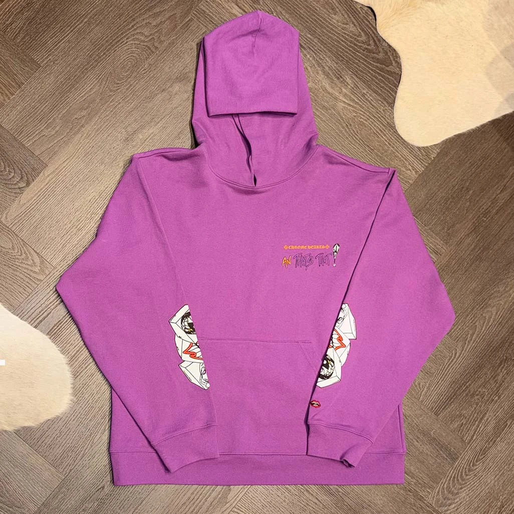 Chrome Hearts Matty Boy More Not Less Purple Hoodie - 1