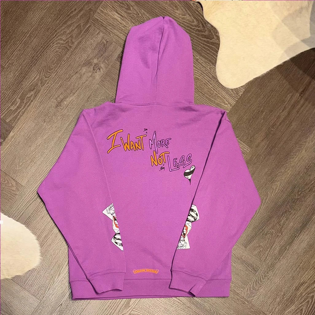 Chrome Hearts Matty Boy More Not Less Purple Hoodie - 2