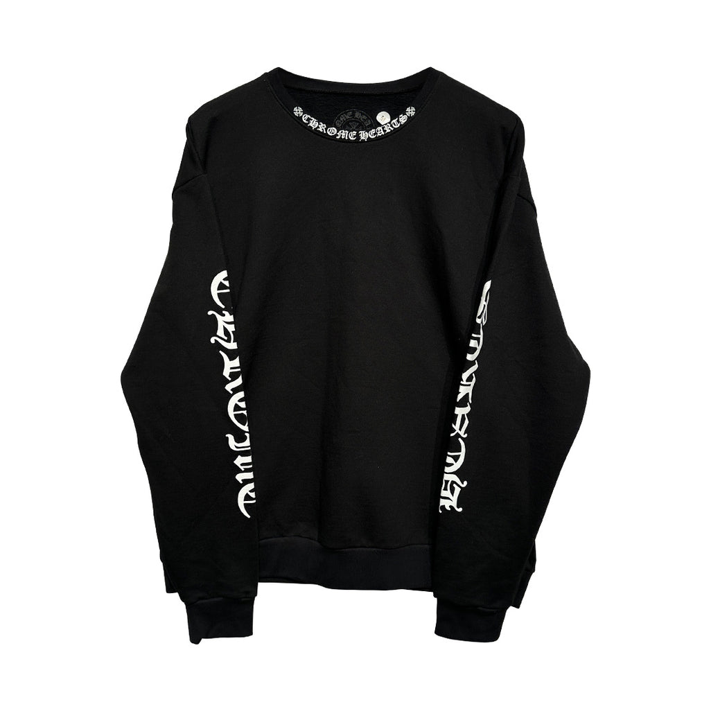 Chrome Hearts Neck Logo Crewneck Sweatshirt - 1