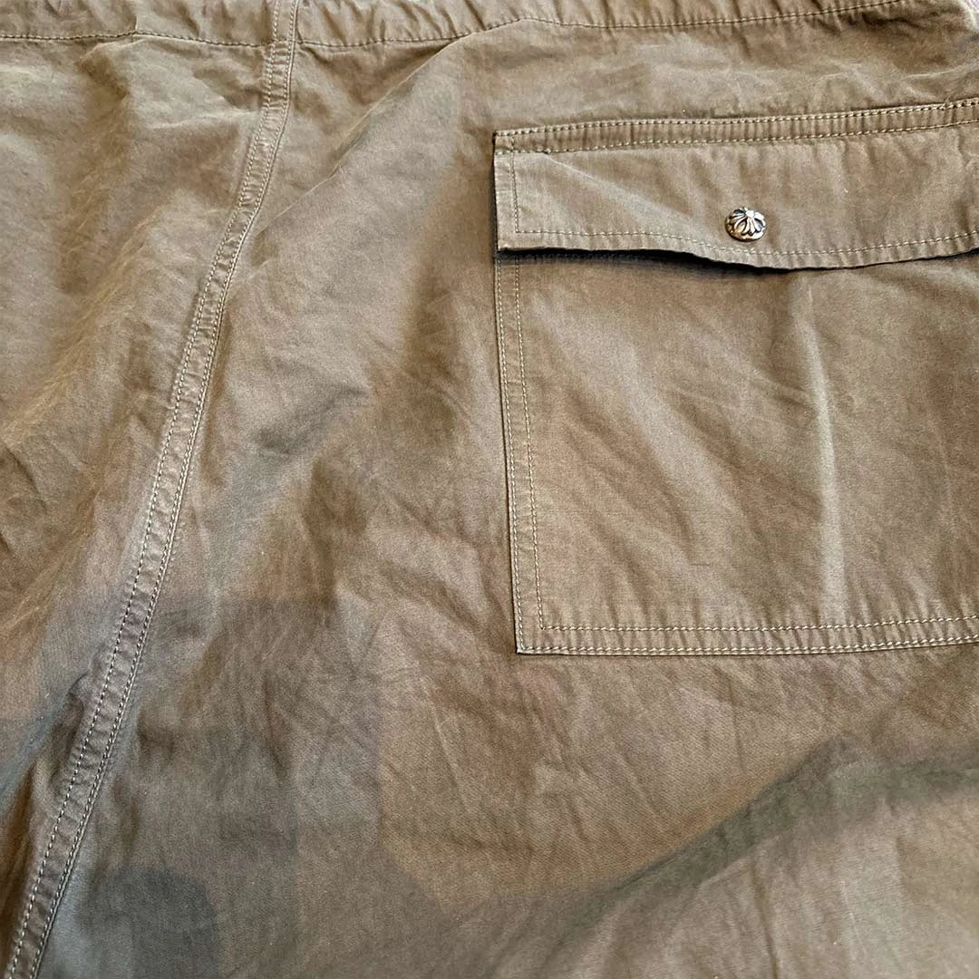 Luxury streetwear parachute pants Chrome Hearts UK style outfit