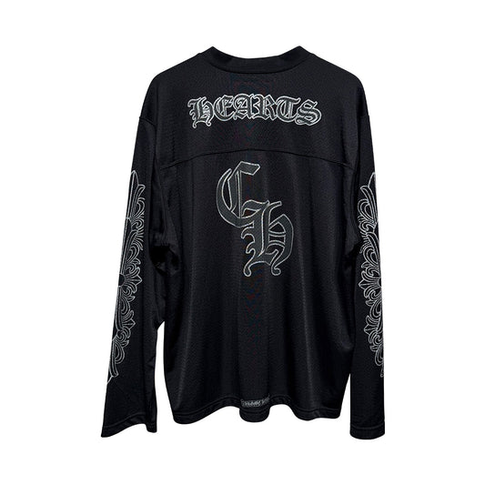 Chrome Hearts Script Mesh Long Sleeve Jersey Black - 1