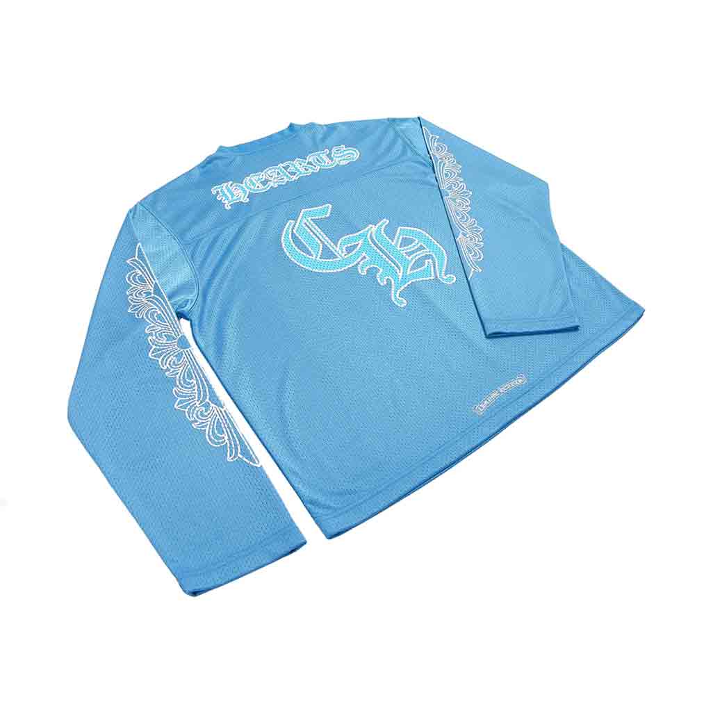 Chrome Hearts Sports Mesh Warm Up Jersey Blue
