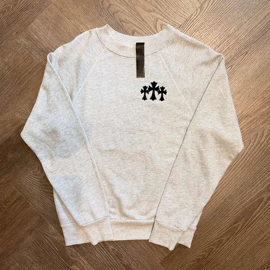 Chrome Hearts Triple Patch Grey Sweatshirt - 1