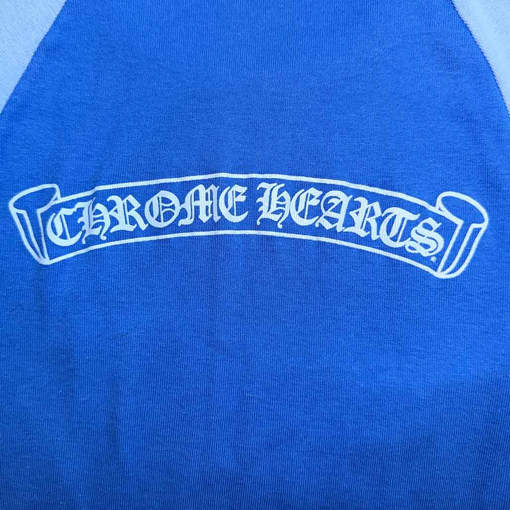 Chrome Hearts Cotton Two Tone Blue Floral Womens Top