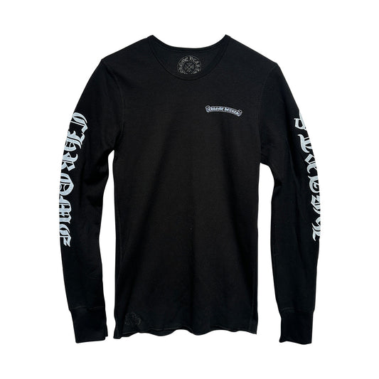 Chrome Hearts Waffle Long Sleeve Black Blue - 1