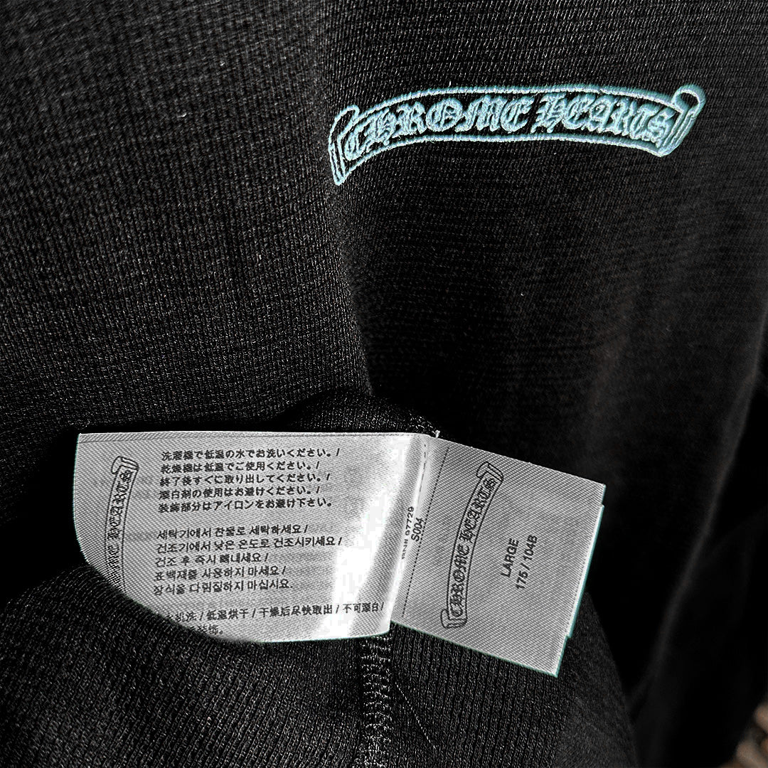 Chrome Hearts Waffle Long Sleeve Black Blue - 5