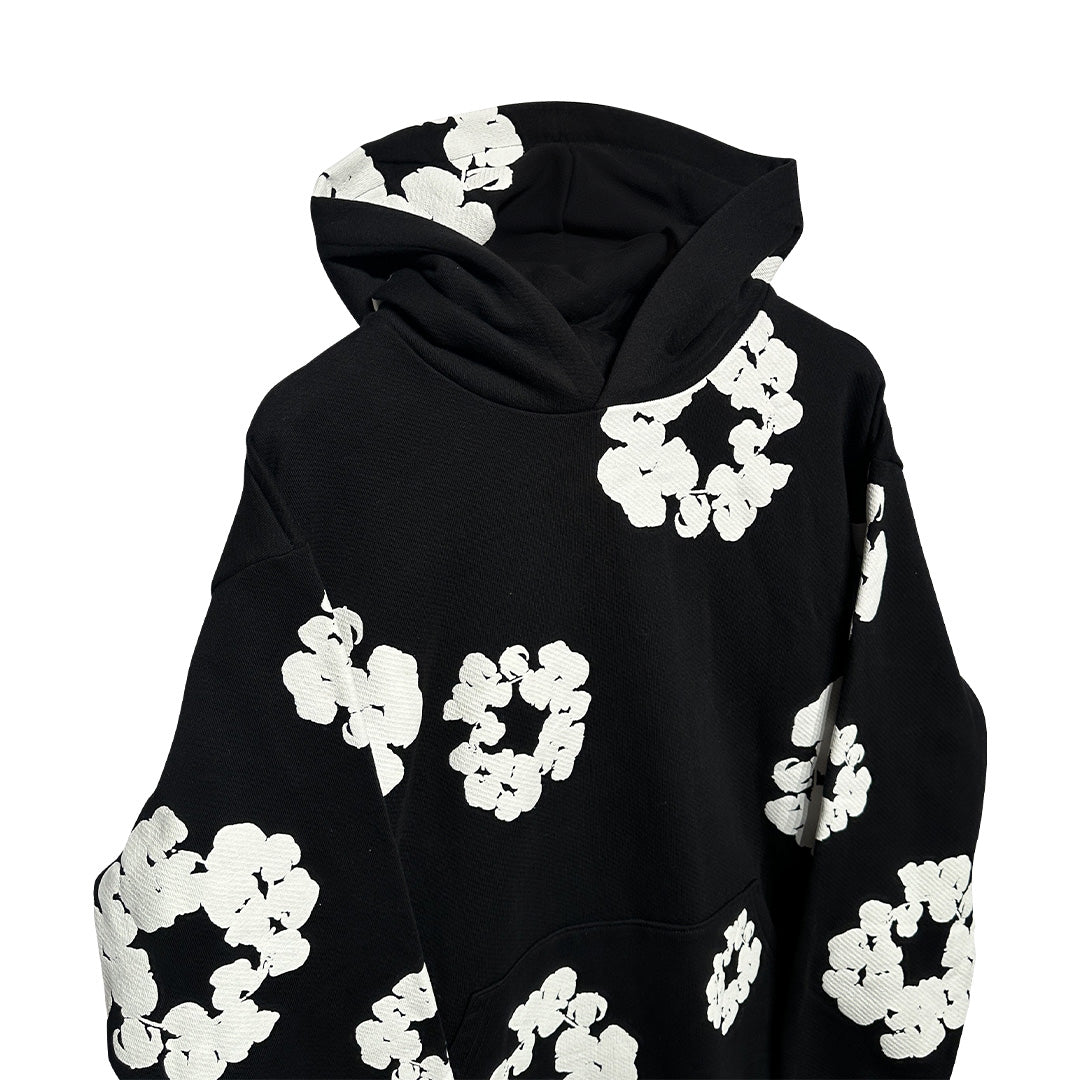 Denim Tears Cotton Wreath Hoodie Black - 3