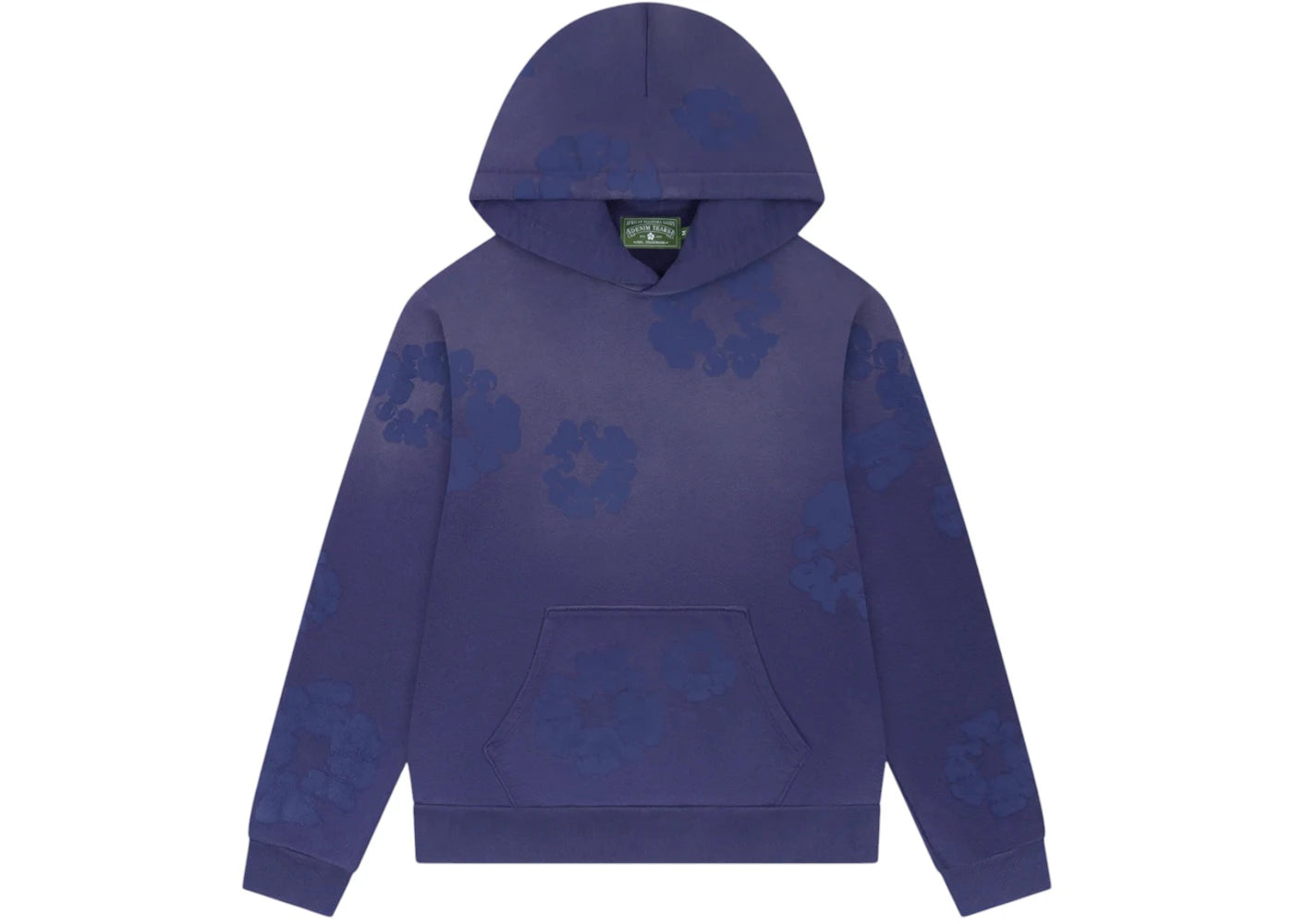Denim Tears Cotton Wreath Hoodie Washed Blue - 1
