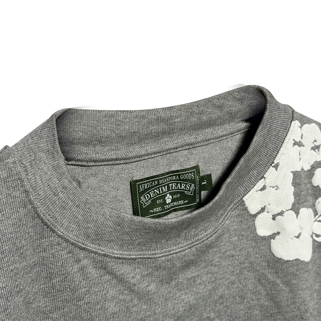 Denim Tears Cotton Wreath Sweatshirt Grey - 3