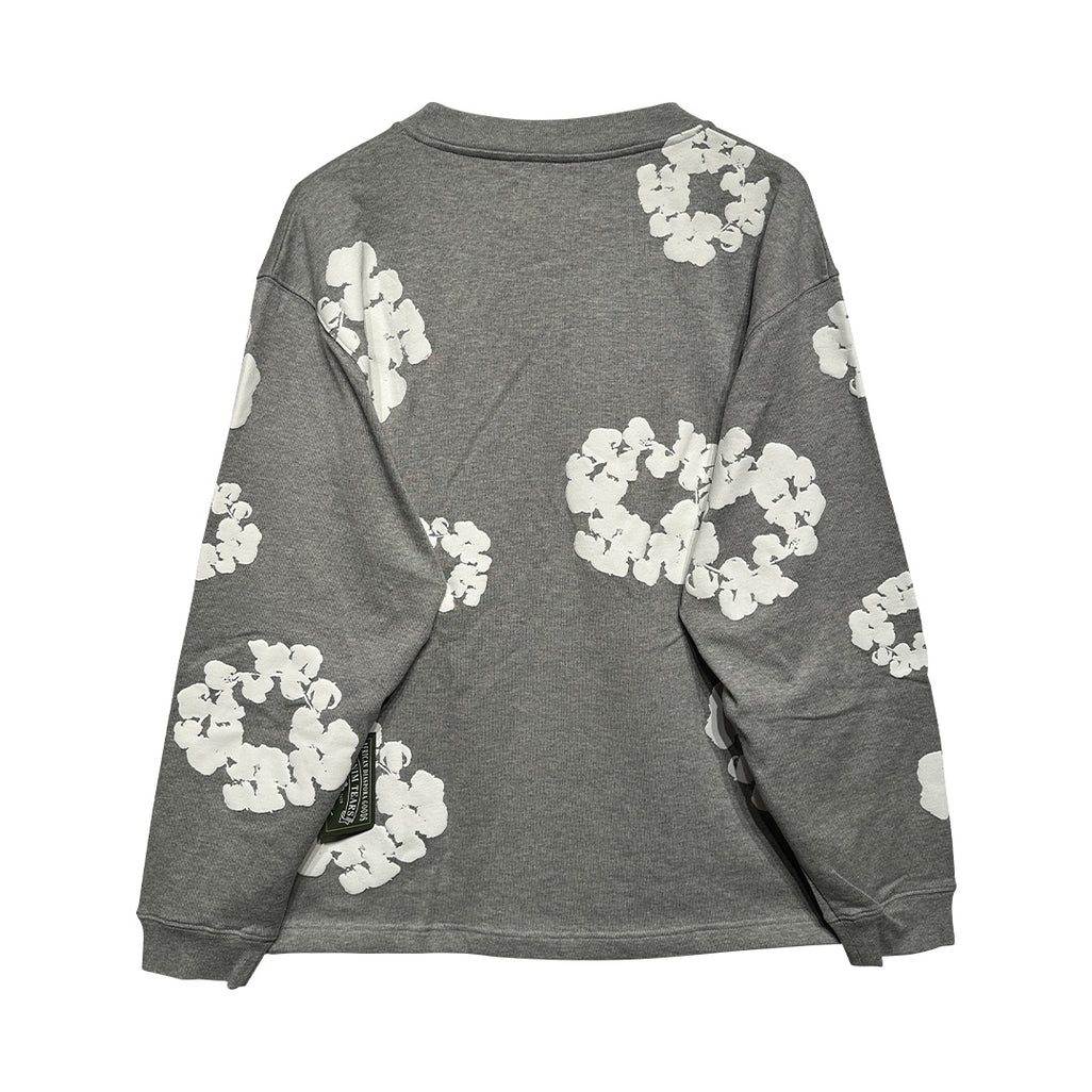Denim Tears Cotton Wreath Sweatshirt Grey - 5