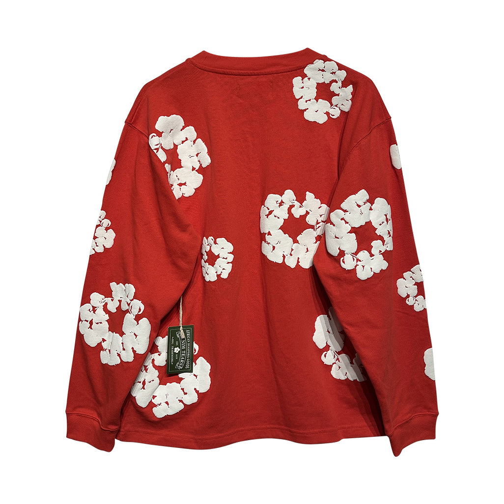 Denim Tears Cotton Wreath Sweatshirt Red - 2