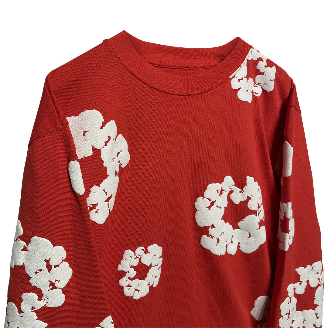 Denim Tears Cotton Wreath Sweatshirt Red - 4