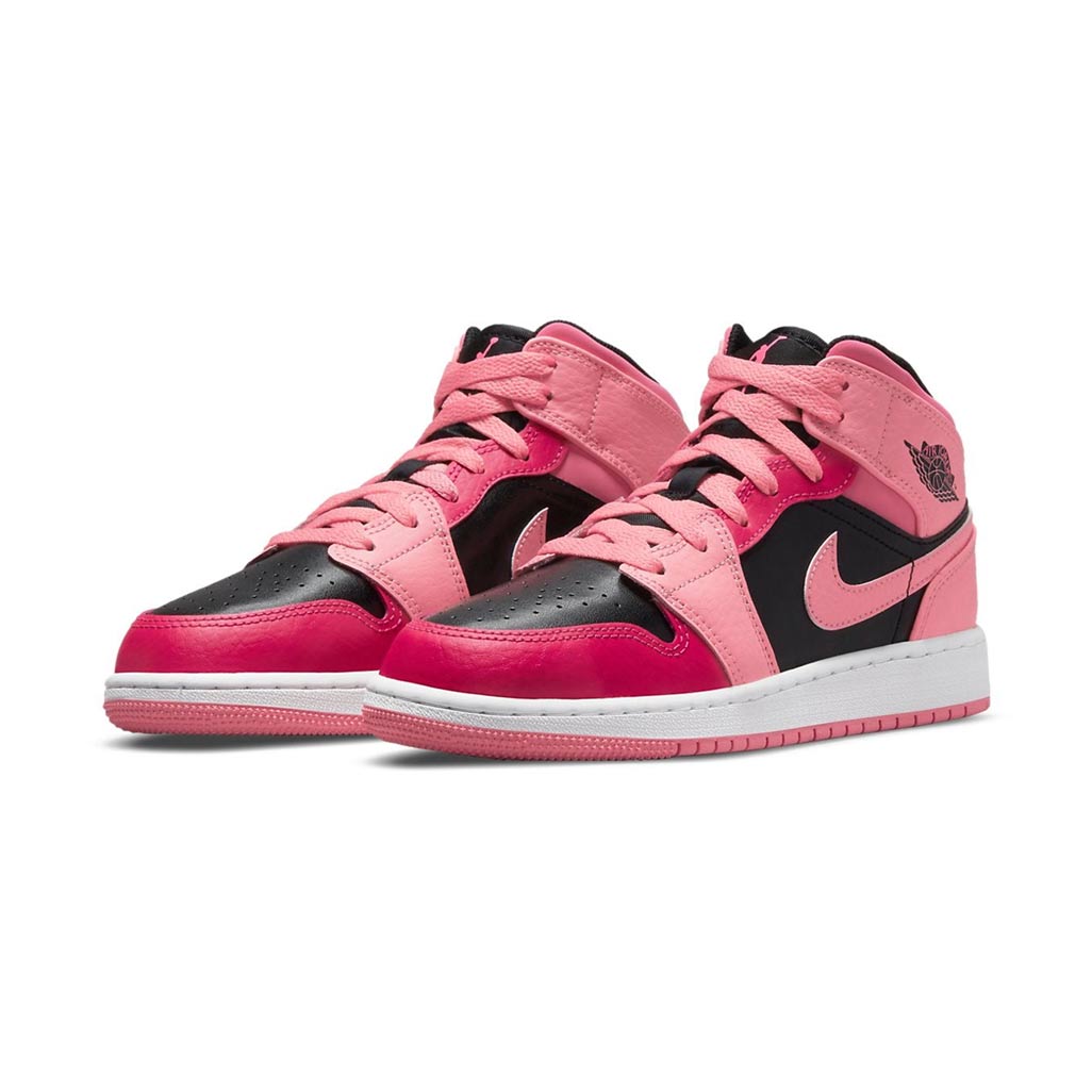 Air Jordan 1 Mid Coral Chalk GS