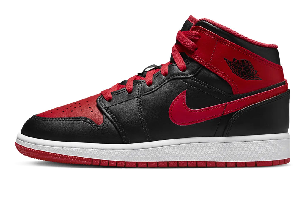 Jordan Air Jordan 1 Mid Black Fire Red - 1