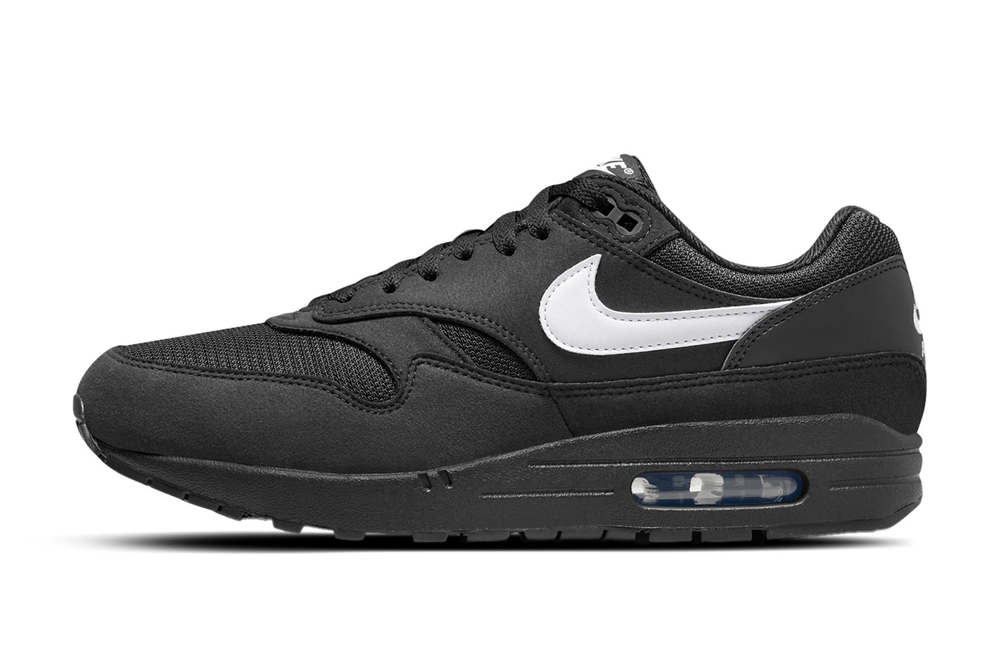 Nike Air Max 1 Black White Swoosh - 1