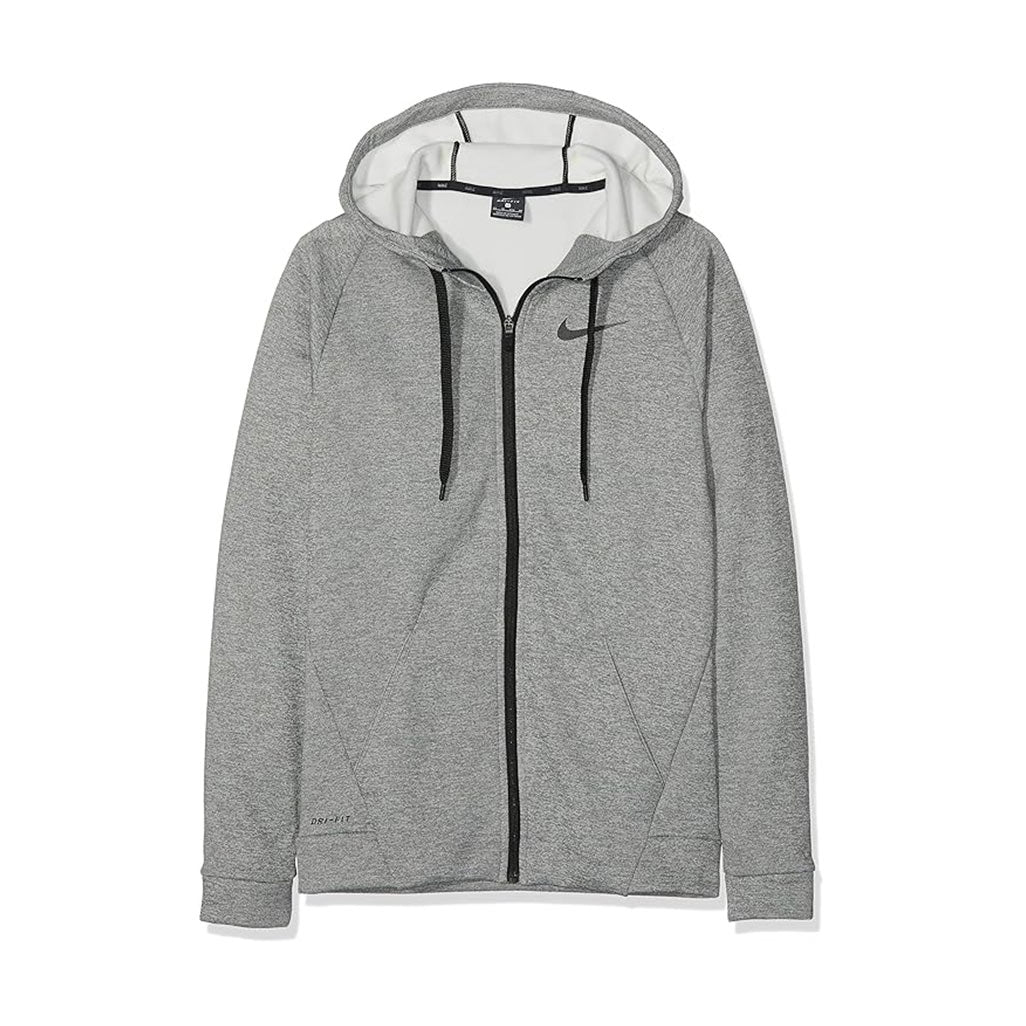Nike Dri-FIT Full-Zip Training Hoodie Grey
