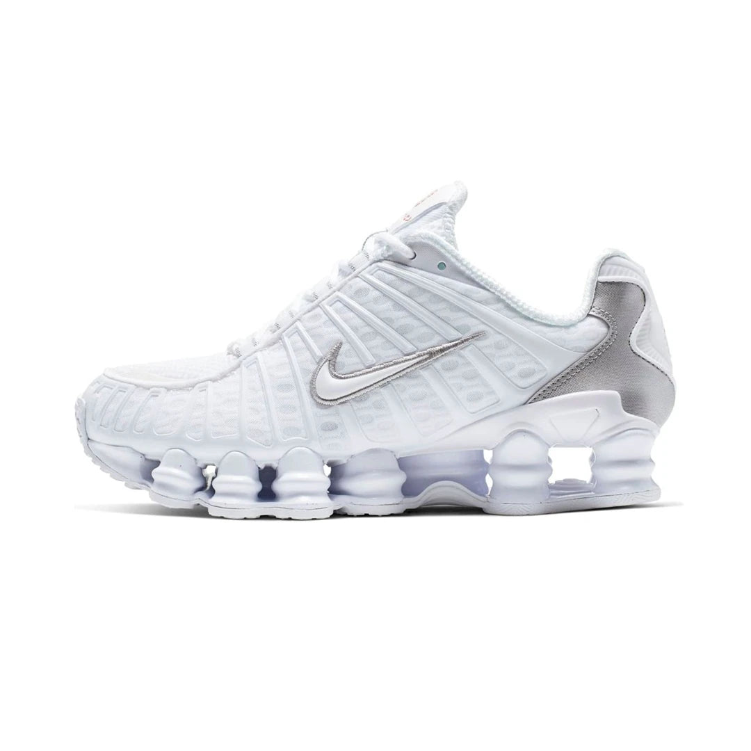 Nike Shox TL White Metallic Silver Max Orange - 1