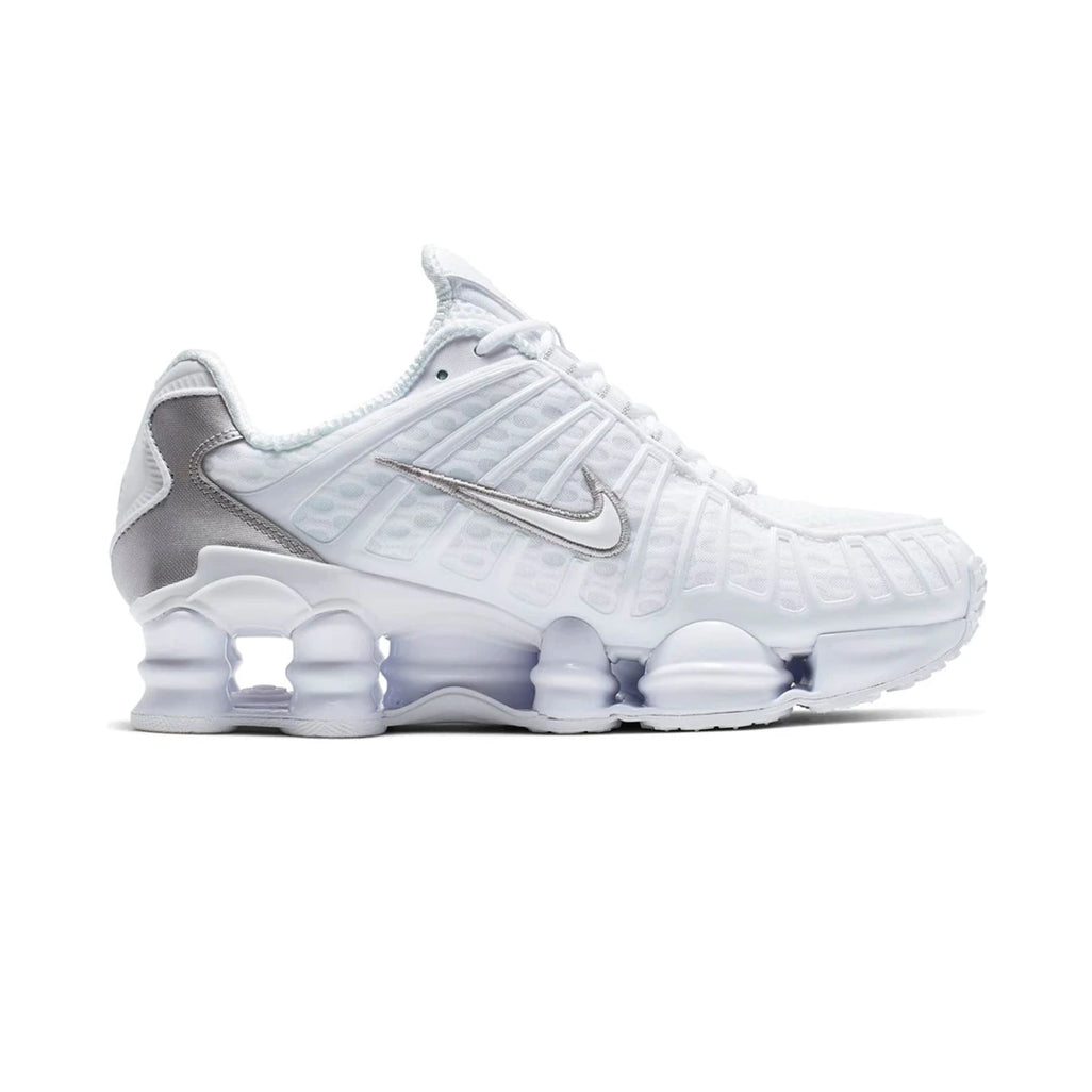 Nike Shox TL White Metallic Silver Max Orange - 2