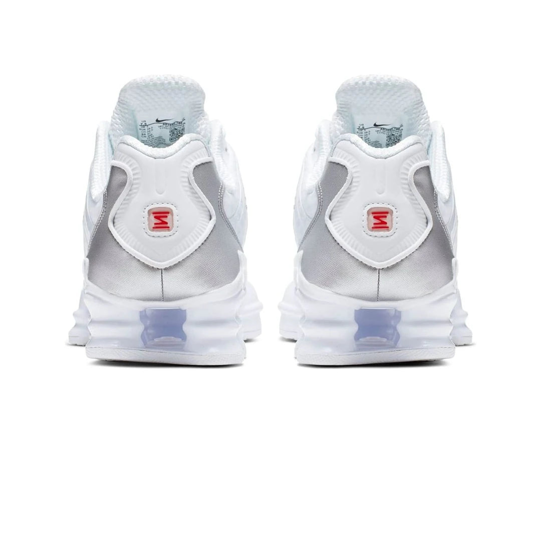 Nike Shox TL White Metallic Silver Max Orange - 5