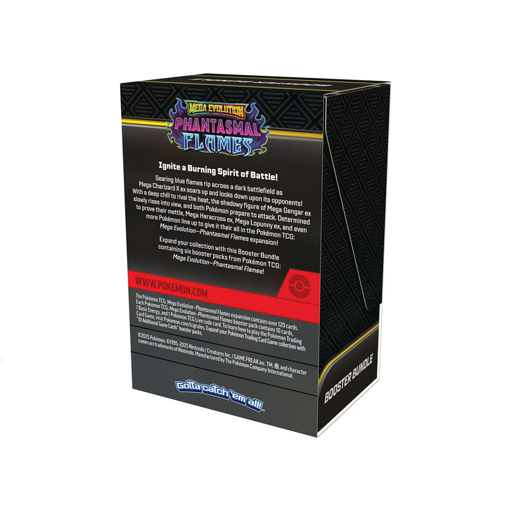 2025 Pokémon Mega Evolution Phantasmal Flames Booster Bundle
