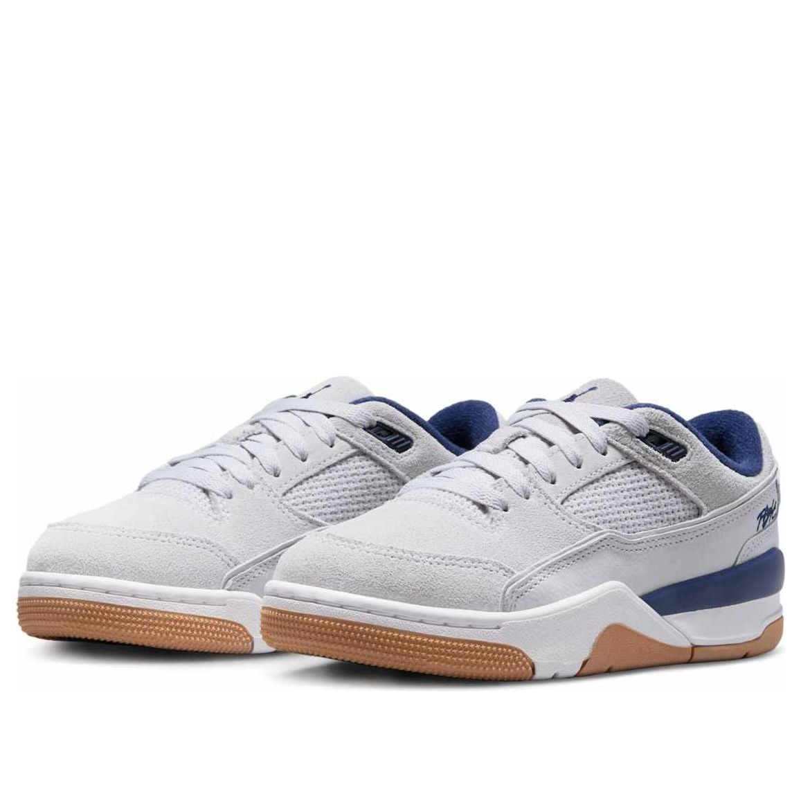 Jordan Flight Court Neutral Grey Midnight Navy GS
