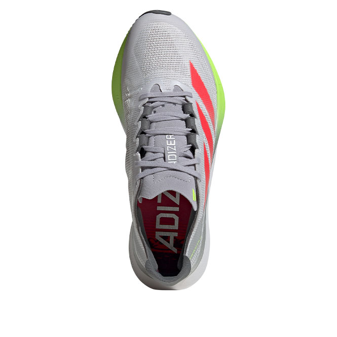 adidas Adizero Boston 12 Dash Grey Lucid Red Lucid Lemon W