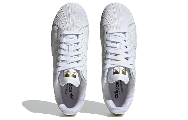 adidas Originals Superstar XLG Shoes Cloud White Gold Metallic