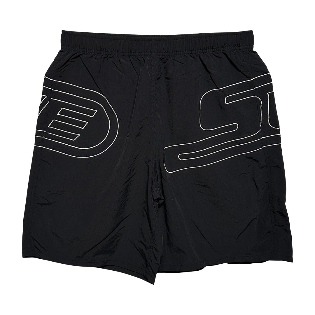 Supreme Big Logo Nylon Short Black - 1