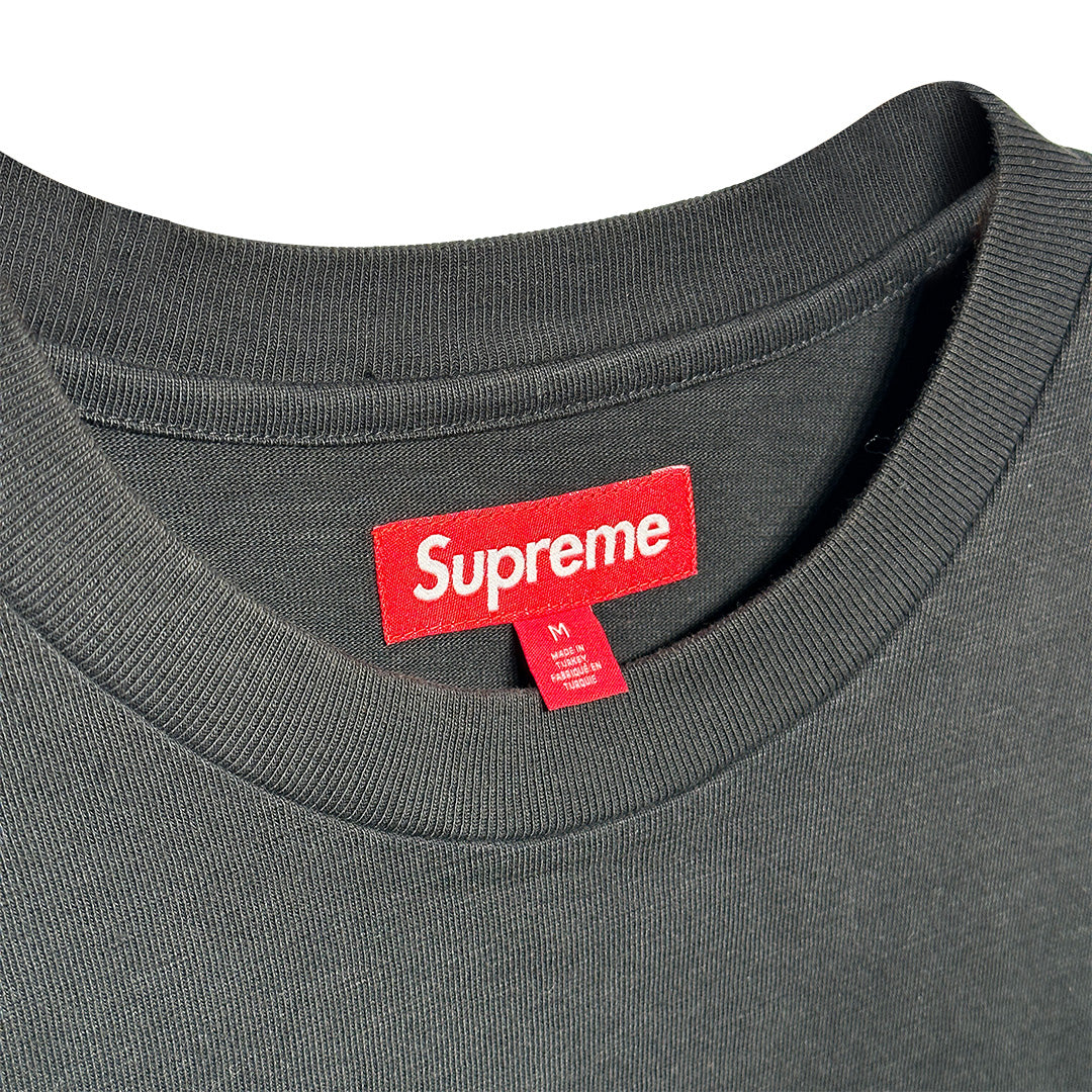 Supreme Old English Long Sleeve Top Black Green - 5