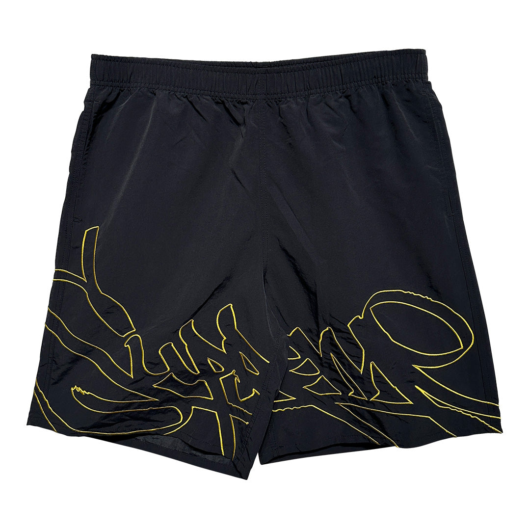 Supreme Tag Water Short Embroidered Logo Black - 1