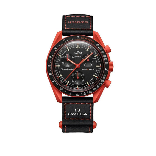 Swatch x Omega Bioceramic Moonswatch Mission On Earth Lava SO33O100