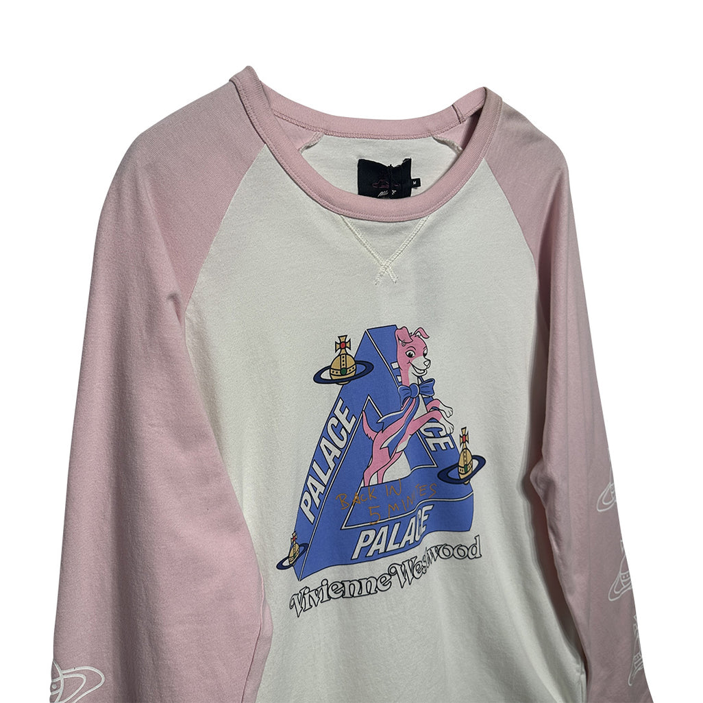 Vivienne Westwood Raglan Long Sleeve White Pink - 2