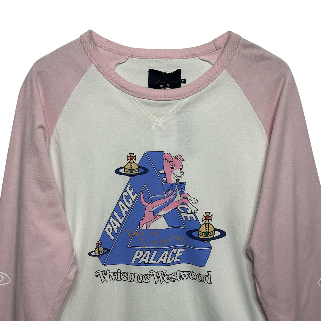 Vivienne Westwood Raglan Long Sleeve White Pink - 3