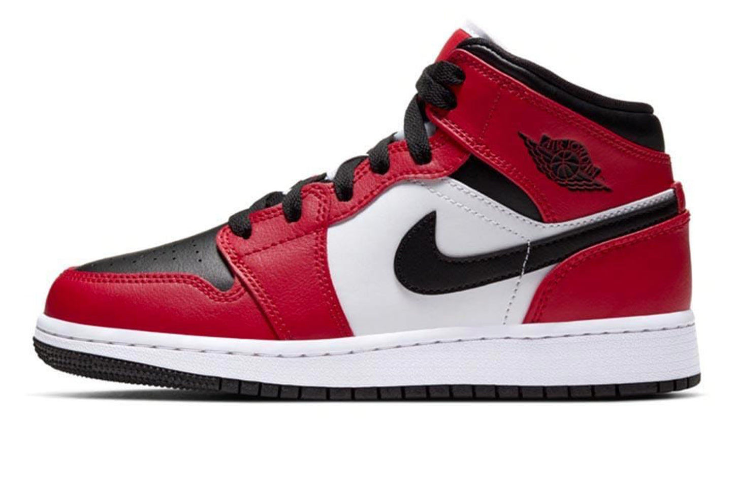 Jordan Air Jordan 1 Mid Chicago Black Toe GS - 1